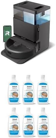 Bundle of iRobot Roomba Plus 405 (G181) Combo Robot Vacuum & Mop with AutoWash Dock - + iRobot Authentic Replacement Parts-Hard Floor Cleaner Concentrate Solution 6-Pack