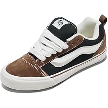 Vans Unisex Knu Skool Shoe - '90s Retro Puffy Fashion Sneakers for Men & Women, Nineties Black/Brown, 9