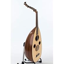 Arabic Oud made of Beautiful Walnut Wood, with Kurschenr String & Ebony pegs.  with Case & Free Risha
