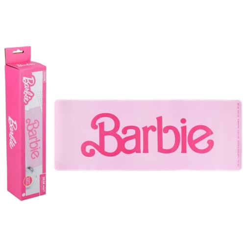 Barbie Official Licensed Large Computer Mat for Keyboard and Mouse Women and Kids Home Office Decor, Gaming Gift Desk Accessory | Paladone