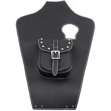 Motorcycle Black Artificial Leather Tank Cap Panel Bag For Yamaha Virago 750 XV750 XV1100