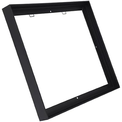 Canvas Frame 16x20, DIY Metal Floating Frames, Canvas Floater Frame for 0.6-0.9 Deep Print Painting Black,16x20