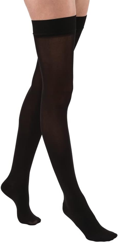 JOBST Relief 20-30 mmHg Thigh High Compression Stockings with Silicone Band, Closed Toe