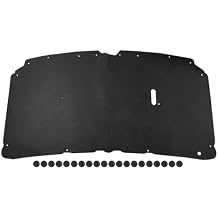 Hood Insulation Pad with Clips Compatible with Ford F250 F350 F450 Super Duty 1999-2007 for Ford Excursion 2000-2007, Truck Under Hood Insulation Pad Replacement