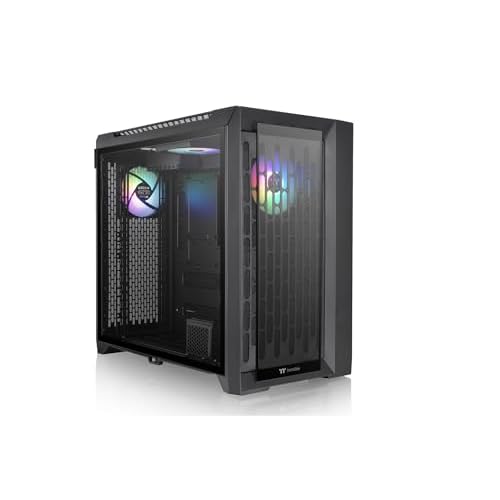 Thermaltake CTE C750 TG ARGB E-ATX Full Tower with Centralized Thermal Efficiency Design; 3x140mm CT140 ARGB Fans Pre-Installed; Tempered Glass Front & Side Panel;Black