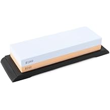 Global G-1800L, Two-Sided Sharpening Whetstone, Rough/Medium, Large, Orange,White