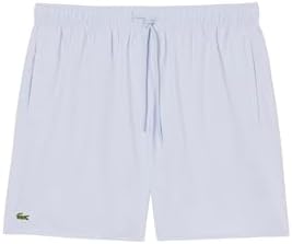 Lacoste Mens Mid Length Monochrome Swim Trunks