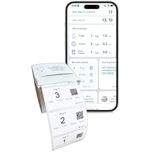 Cubtale Smart Milk Bag Labels Breast Milk Expiration, Inventory & Storage Tracking with QR Code Caregiver Access to Breastfeeding Details 500 Consecutively Numbered Self-Adhesive Labels