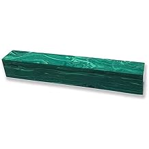 Pen Blank, Malachite, 5-1/2" Long, For Pen Turning And Other Small Projects