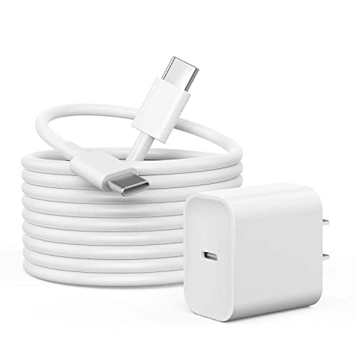 IOSYS iPhone 12 Charger,iPhone Fast Charger,20W USB C Charger Power Adapter PD Fast Charger Block for iPhone 12 Mini12 Pro Max,iPhone 11XSXRX8,iPad Pro,AirPods,More,white-A1,3 feet,MTP241z-xyAd