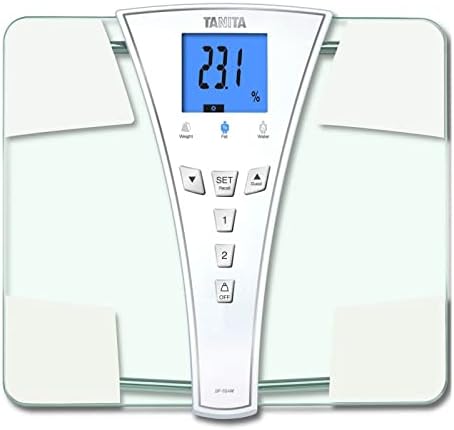 TANITA's BF-684W Digital Body Fat & Body Water Scale - Multi-Frequency BIA - BMI Monitor - 440 lb Capacity - Tempered Glass Platform - Athlete & Guest Modes - Japan Technology