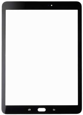 Outer Front Screen Glass Lens Replacement for Samsung Galaxy Tab S2 9.7 T810 T813 T815 (NO Digitizer and LCD) (Black)