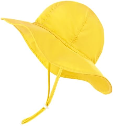 HECCEI Baby Sun Hat, Windproof, Sunscreen, Warm, UPF 50 DryShade WhaleFold Outdoor Beach Hat for 0-24 Months Toddler