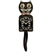 Kit Cat Klock Limited Edition Rainbow BackTail Crystals Jeweled Clock