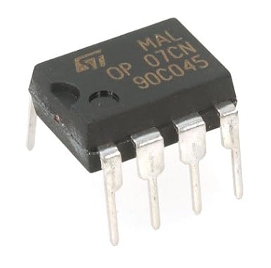 OP07 General Purpose Single OP Amplifier, +/-18 Volt, 8-Pin, PDIP, 3.3 mm H x 6.35 mm W x 9.27 mm L (Pack of 10)