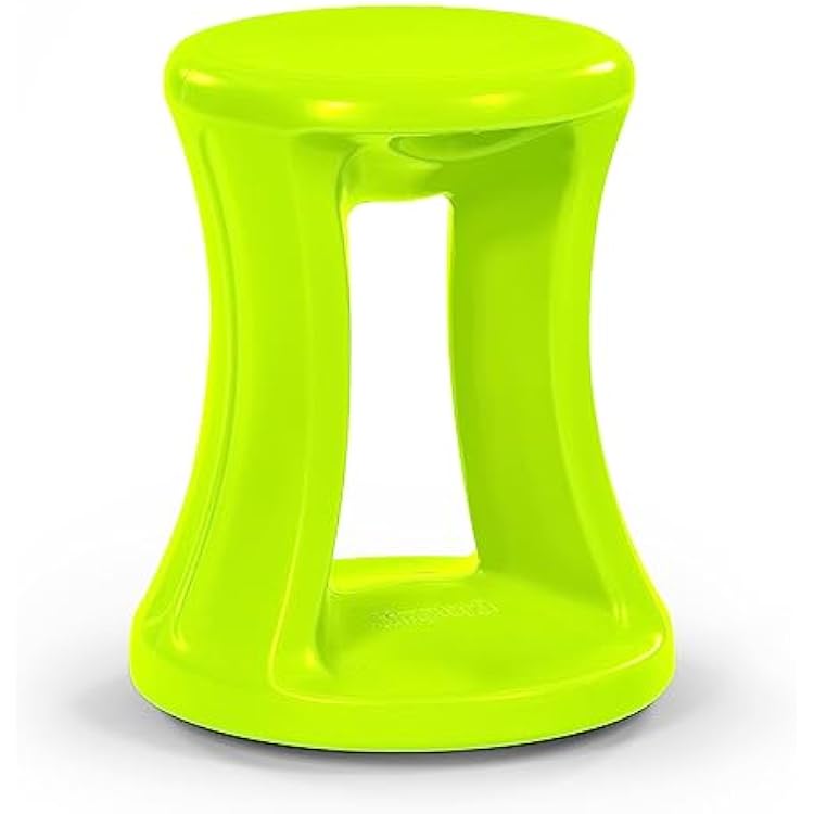 Simplay3 American Home Live Fit Active Balance Chair, 17 Stool for Adults and Teens- Ergonomic Office Desk Chair with Rock, Wobble, Tilt Motion for Learning, Work and Study, Bright Lime Green