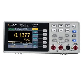 OWON XDM1241 USB Digital Multimeter 55000 Counts Universal Desktop Multimeters Meter with 3.5-inch TFT LCD Screen