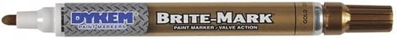 DYKEM 8031-8409 Brite-Mark Medium Tip Markers, Gold