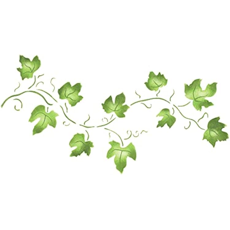 Small Ivy Vine Wall Stencil | Reusable DIY Art and Craft Stencils | Crafting Border Stencil | DIY Wall Painting Stencil | 1538 by Designer Stencils