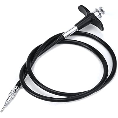 2870cm Threaded Release Cable Vibration-Free Black Shutter Release Cable Shutter Release Cable with Bulb-Lock Mechanical Shutter Release Cable