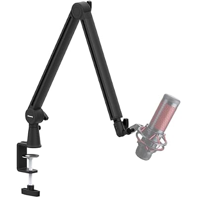 Microphone Arm, 360Rotatable Broadcasting Boom Arm,Premium Microphone Boom Arm with Cable Management, Mic Boom Arm for Podcasts, Streaming, Gaming, Home Office, Recording
