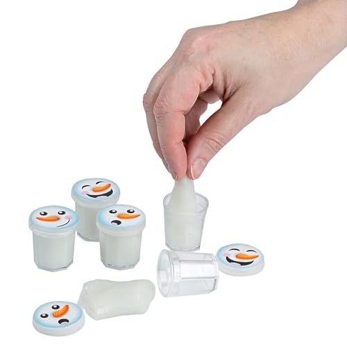 Melted Snowman Slime Bulk Set of 48 mini containers Winter Toys and Stocking Stuffers