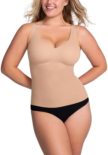 HONEYLOVE Shapewear for Women - LiftWear Tank With Built In Bra - Body Shaping Top for Tummy Control