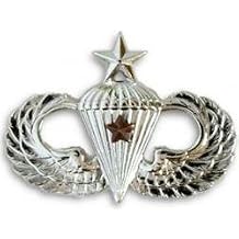 Army Senior Parachutist Badge 1st Award Mirrored Finish - Regulation