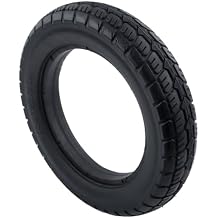 Solid Rubber Tire 12 1/2x2 1/4 (62-203) Electric Bike Scooter Replacement Wheel Non-Pneumatic Puncture Proof E-Bike Bike Tire 12.5x2.50 Black