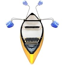 Canoe Outriggers Floats Package, Hard Plastic Polyethylene Stabilizer Floats Kit, Adjustable Stabilizers for Kayak Canoe Fishing Standing Paddling