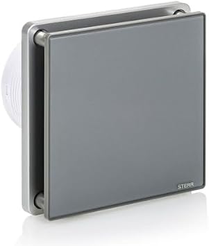 STERR Grey Bathroom Extractor Fan | HYGROSTAT | 100 mm