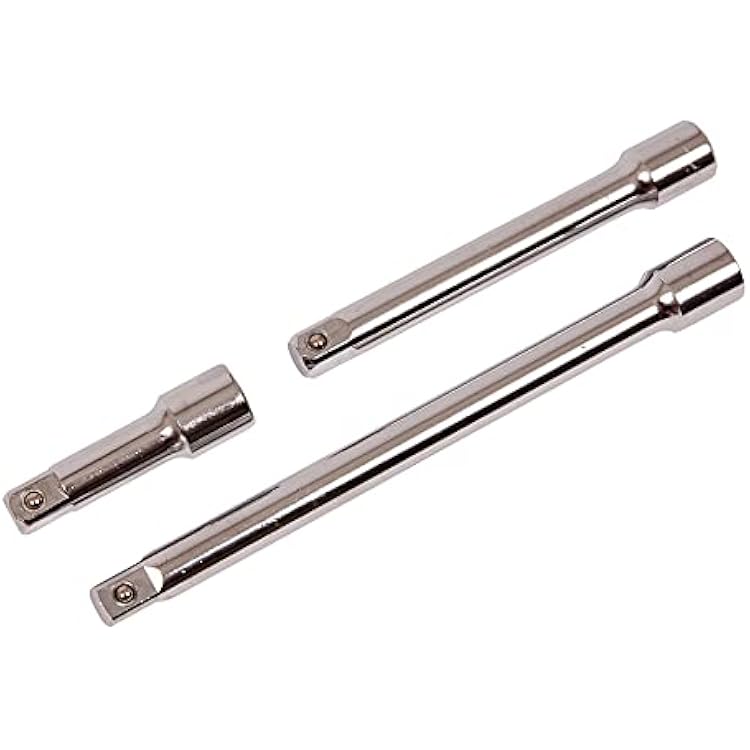 Amtech I3900 3 Piece 13mm 12 Short Extension bar Set