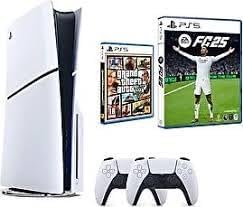 Sony Playstation 5 Slim Cd Edition + 2. DualSense Ps5 Kol +Fc 25 + GTA 5