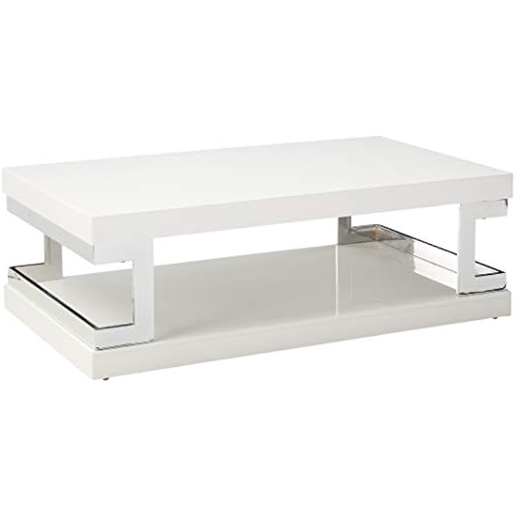 Furniture of America Adina Modern Coffee Table, White