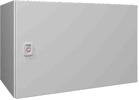 Rittal Light Grey Sheet Steel Waterproof Control Cabinet 600 x 380 x 350, Pack of 1