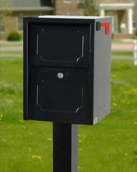 dVault Weekend Away Vault DVJR0060 Locking Mailbox with Top Mount In Ground Post Included (Copper Vein)