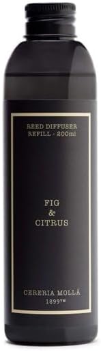 Cereria Molla - Premium Diffuser Refill (Ivory, 6.7 fl oz - 200 ml, Fig & Citrus)
