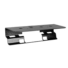 Compatible - No-Drill Antenna Mounting Plate, Fits 2020 Chevrolet Silverado 1500 w/Spoiler, (1) 1/2" Hole - No Cam - Black