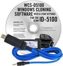 WCSD5100-USB Programming Software and USB-29A for Icom ID-5100