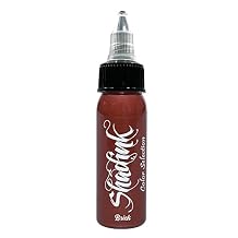 Tattoo Ink Professional Tattooing Inks for Color Portrait, Black & Gray Style 1oz (Brick Brown)