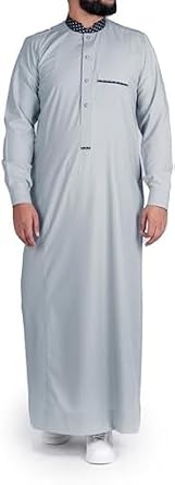 Thobe for Men Mens Thobe - Thawb | Jubba Kaftan Embroidery