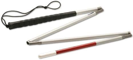 Ambutech Alum. 4-Section Folding Cane-Pencil-50-in
