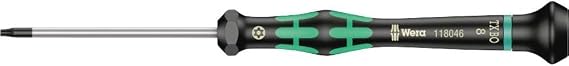 Wera Kraftform MIcro 2067 BO Electronics Percision Screwdriver, TORX BO TX 8 Head
