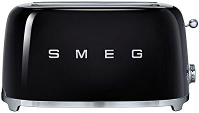 Smeg TSF02BLUS 50's Retro Style Aesthetic 4 Slice Toaster, Black