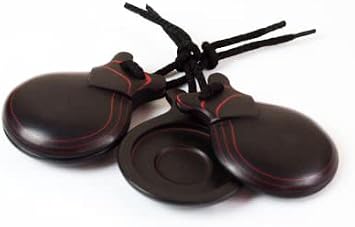 CASTANUELAS - Jale (70/VR) Fibra Negra Doble Caja Con Vetas Rojas (Numero 6) Profesional