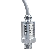 Pressure Transmitter, 0 psi to 15 psi, 0.5% (BFSL) Accuracy, 4 mA to 20 mA 2 Wire Output Signal, 1/4" NPT Process Connection, 18" Integral Cable