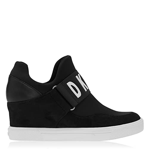 DKNY Womens Everyday Comfortable Cosmos Wedge Sneakers