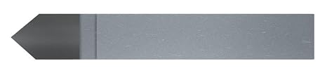 Micro 100 D-7 Forming Tool - D Style - Brazed, 7/16" Width, 1/2" Length, 7/16" Square Shank, 3" OAL, Uncoated