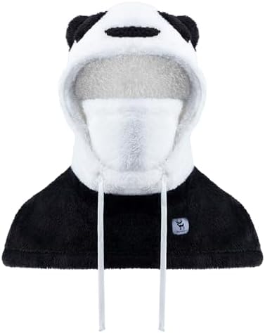 Women's Balaclava Head Warmer Ski Mask - Panda Thermal Hat for Winter