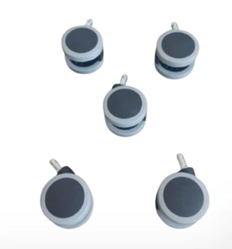 Mobilya Tekerlekleri, Silikon Teker, Çap 65 mm,Pim Çapı 11 mm dir.5 Adet Set, Döner Tekerlek, Sandalye Tekerlekleri